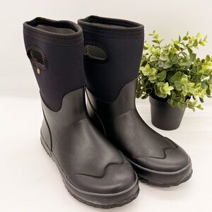 Bogs Kids Classic Seamless Waterproof Insulated Black Rain Snow Boot SIze 4